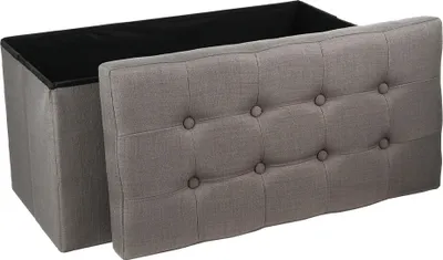 Produktbild von Eazy Living Pouf + Aufbewahrungsbox Groß Mathieu Grau
