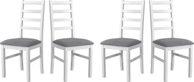 Produktbild von Esszimmerstuhl - Set  4x Nilo 8 , weiss, soro 90