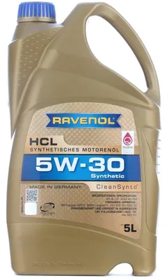 Produktbild von RAVENOL HCL für 5W-30 5 Liter Motoröl Motorenöl Longlife-01 FE 229.5 502 00 505 00 501 01 Öl