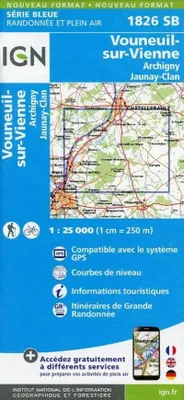 Image de Vouneuil sur Vienne 1 : 25 000