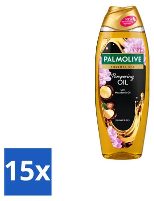 Obrázok produktu pre 15 kusov gélu na sprchovanie Palmolive Thermal Pampering Oil – 650 ml – výhodný balík