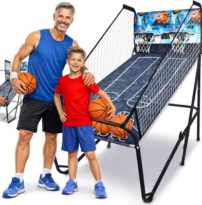 Immagine prodotto di Partita di basket - Macchina per il basket - Partita di basket al chiuso - Basket arcade - Pieghevole