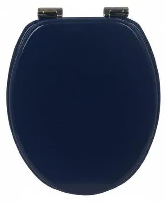 Produktbild von sanicomfort WC-Sitz FINE Blau – MDF Toilettensitz mit Absenkautomatik | Softclose WC Deckel universell passend | stabil, pflegeleicht & komfortabel