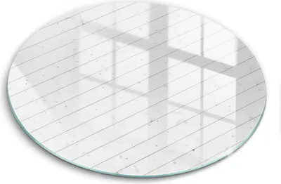 Zdjęcie produktu dla Szklana deska do krojenia - Deska kuchenna - ⌀40 cm – Szkło hartowane – Antypoślizgowa - Nowoczesne Jasne Deski