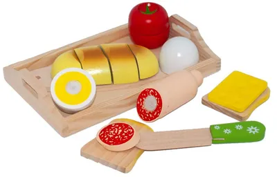Immagine prodotto di Tanner der kleine Kaufmann Frühstückstablett zum Schneiden, mit Broten
