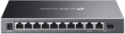 Zdjęcie produktu dla TP-Link Omada ES210GMP, Zarządzany, Gigabit Ethernet (10/100/1000), Obsługa PoE, Montaż naścienny / rzutowanie na sufit