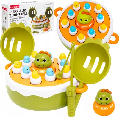 Zdjęcie produktu dla Gra Zręcznościowa Łowienie Łapanie Dinozaurów Dinozaury Dla Dzieci 5W1