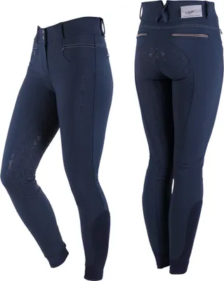 Produktbild von QHP Reithose Aivee vollbesatz Navy, Größe:42
