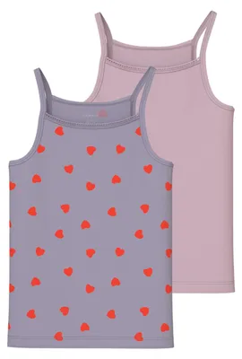 Produktbild von NAME IT Nkfstrap Top 2P Lavender Hearts Noos