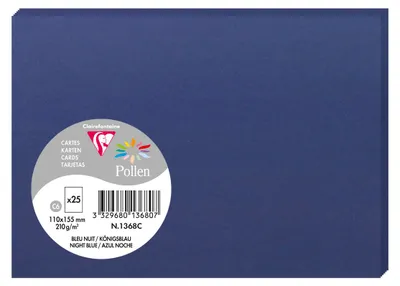Image de Carte C6 Pollen 210g bleu roi