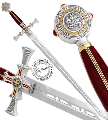 Produktbild von Templer-Schwert Marto Damaszenerklinge Tempelritter