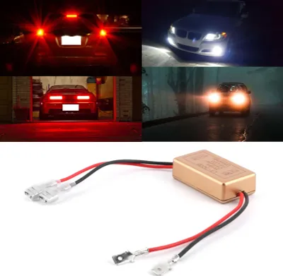 Imagen del producto de Controlador estroboscópico para faros LED, módulo de intermitencia, compatible con bombillas H1 y H3, centralita de control para luces de señalización