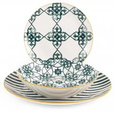 Immagine prodotto di H&H Servizio Tavola 18 Pezzi Emerald