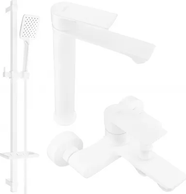 Produktbild von Mexen Royo DQ62 Badewannenset, Weiß - 72213DQ62-20