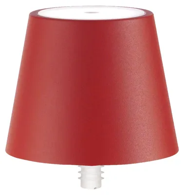 Immagine prodotto di Lampada a led Poldina STOPPER di Zafferano ricaricabile e portatile colore Rosso con batteria fino a 12 ore