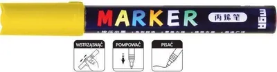 Produktbild von Acrylmarker 1-2mm gelb (6Stk) M&G