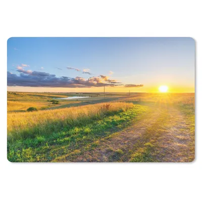 Produktbild von MuchoWow® Mauspad Mousepad Sonne - Natur - Landschaft 27x18 cm - Mousepads - Maus Mat - Pad - Mausunterlage - Büroartikel - Desk Matten