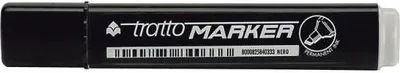 Produktbild von Tratto Marker, Schwarz, Schwarz, Bullet, Pappe, Glas, Leder, Metall, Kunststoff, Polystyrene, Holz