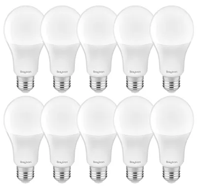 Image de Ampoule LED Braytron en forme de poire, culot E27, 16 W, 4000 K, 1620 lumens, blanc neutre, référence A65, remplace une ampoule de 105 W