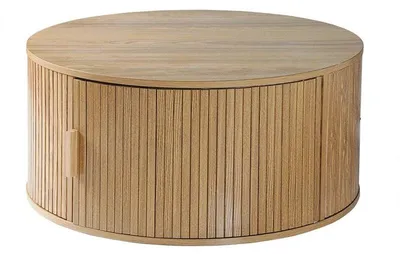 Zdjęcie produktu dla Okrągły stolik kawowy ze schowkiem, średnica 75 cm - ERNEST