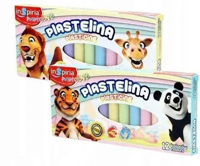Produktbild von InSpiria Knetmasse für Kinder, Bunt, 12 Stück