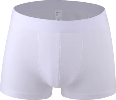 Immagine prodotto di INF Boxer da uomo in cotone, morbidi e traspiranti, confezione da 4, bianco, taglia M