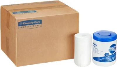 Produktbild von WYPALL Wettask™ Reinigungstücher für Lösungsmittel, weiß 55 Tücher in