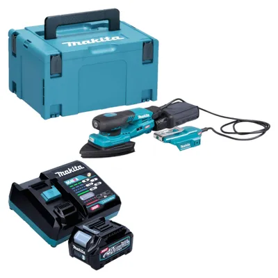Productafbeelding van Makita BO 006 CGD101 accu-deltaslijper 40 V max. 100 x 150 mm 3,0 mm slag Brushless + 1x accu 2,5 Ah + oplader + Makpac