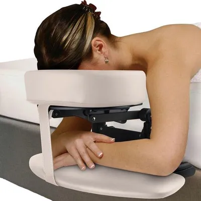 Imagen del producto de Azomor®: Almohadilla facial ajustable con espuma viscoelástica para mayor comodidad y soporte durante el masaje
