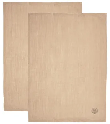 Immagine prodotto di Stoffette da cucina in cotone, color beige, 70x50 cm, confezione da 2 pezzi.