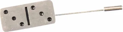 Produktbild von Domino Krawattennadel Miniblings Anstecknadel Pin Anstecker Dominostein silber