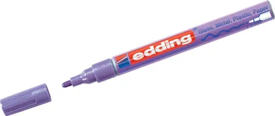 Produktbild von Edding - Ölbasierter Farbmarker 751 1-2 mm Metallic-Lila | 10 Stück