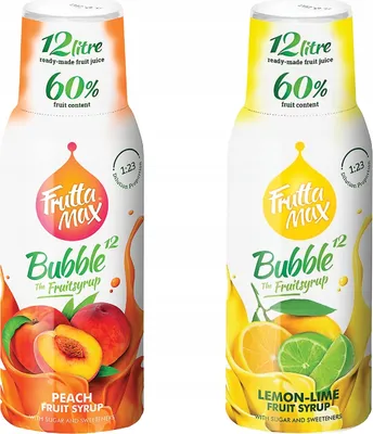 Immagine prodotto di Sciroppi Fruttamax Sciroppo di pesca e limone , 500 ml, 2 pezzi