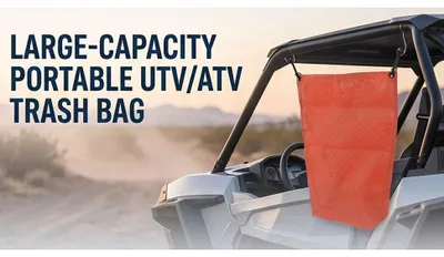 Produktbild von UTV ATV Müllsack, großes Fassungsvermögen, tragbares PVC-Netz für die meisten Golfwagen