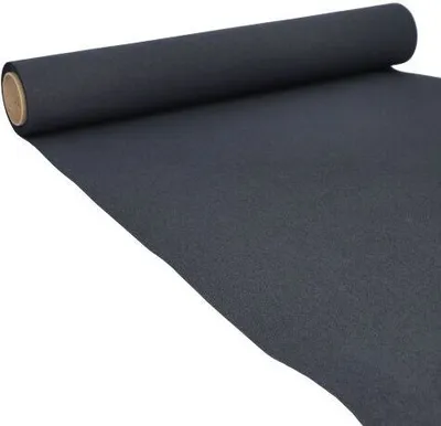Produktbild von Papstar Tischläufer, Tissue "ROYAL Collection" 5 m x 40 cm schwarz auf Rolle, 6 x 1 Rolle