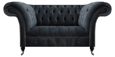 Produktbild von Wohnzimmer Grau Zweisitzer Sofa Couch  Textil Polstermöbel