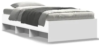 Produktbild von vidaXL Bettgestell Weiß 90x190 cm Holzwerkstoff