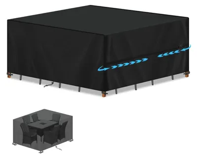 Produktbild von Gartenmöbel Abdeckung Wasserdicht 200x160x74cm 420D Oxford Gewebe Schutzhülle für Gartentisch Sofa Balkonmöbel Loungemöbel