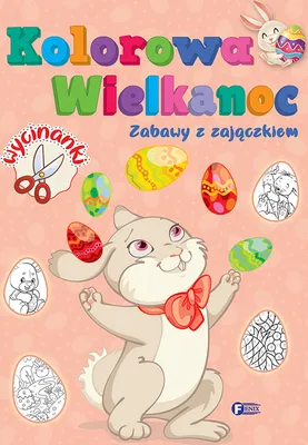 Obrázok produktu pre Kolorowanka Wielkanocna dla dzieci Zabawy z zajączkiem