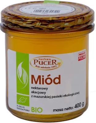 Zdjęcie produktu dla MIÓD AKACJOWY400 g - PASIEKA PUCER