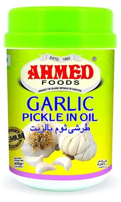 Zdjęcie produktu dla Pikle (achar) Ahmed Garlic Pickle 1kg - czosnkowe pikantne
