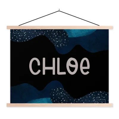 Produktbild von MuchoWow® Textilposter Chloe - Pastell - Mädchen 150x113 cm mit holzfarbenen Rahmen - Poster