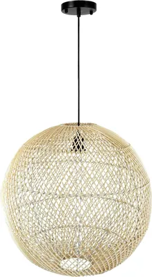 Immagine prodotto di Lampada a sospensione ROTANG in rattan color crema 30x48 cm ##