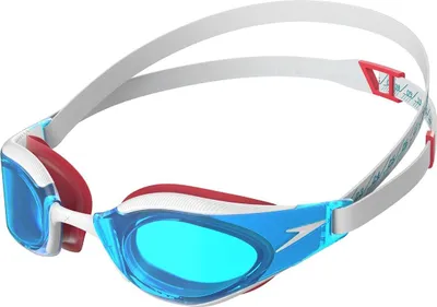 Produktbild von Speedo - "Fastskin Hyper Elite" Schwimmbrille für Herren/Damen Unisex CS2601 (Einheitsgröße) (Weiß/Blau)