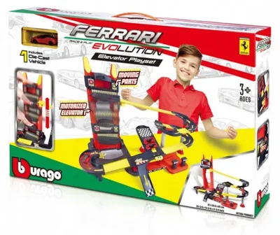 Image de Bburago Ferrari Evolution Piste de Course Jouet Ascenseur