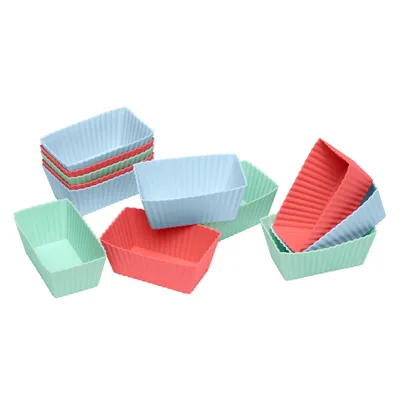 Produktbild von Lurch 00083014, Kuchenform, Rechteckig, -40 °C, 240 °C, Blau, Grün, Rot, Silikon
