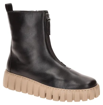 Produktbild von Gabor Damen Stiefeletten 8016 Keilabsatz Echtleder dunkelbraun, herausnehmbare Innensohle, 16cm Schafthöhe