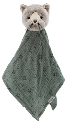 Produktbild von Sterntaler Schmusetuch L Katze Lilly - Baby Kuscheltuch aus weichem Flausch - Ba