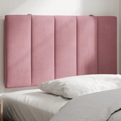 Obrázek produktu pro vidaXL Polštář na čelo postele "Hanko" růžový 80 cm sametový
