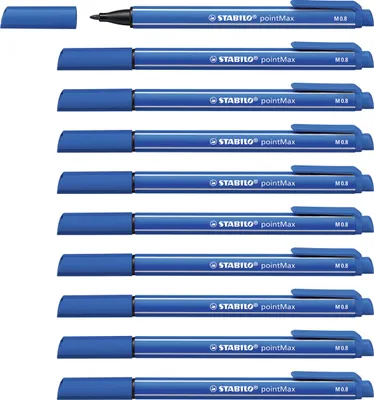 Produktbild von Filzschreiber - STABILO pointMax - 10er Pack - ultramarinblau